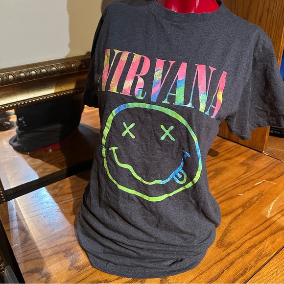Nirvana Smiley Face Tee m - Picture 1 of 3